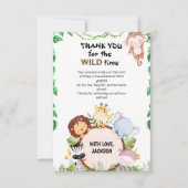 サファリワイルドワンサンキューカード サンキューカード (正面)