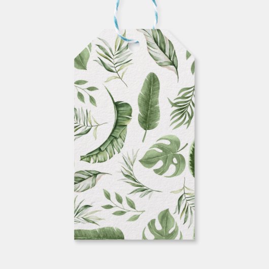 サファリワイルドワンバースデーパーティーありがとうラベル ギフトタグ (裏面)