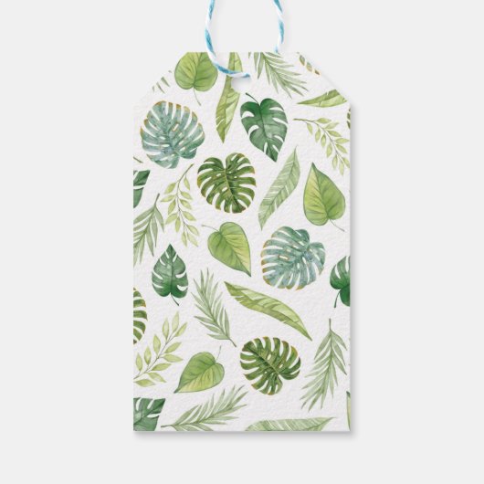 サファリワイルドワンバースデーパーティーありがとうラベル ギフトタグ (裏面)