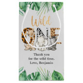 サファリワイルドワンバースデーパーティースモール抱き枕 スモールペーパーバッグ (裏面)