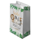 サファリワイルドワンバースデーパーティースモール抱き枕 スモールペーパーバッグ (正面アングル)