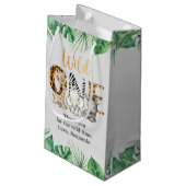 サファリワイルドワンバースデーパーティースモール抱き枕 スモールペーパーバッグ (裏面アングル)