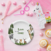 サファリワイルドワンバースデーパーティー紙プレート ペーパープレート (パーティー)