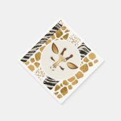 サファリワイルドワンバースデーパーティー スタンダードカクテルナプキン (角)