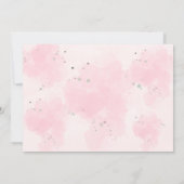 サファリワイルドワンピンクフローラforガール誕生日 招待状 (裏面)