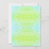 サファリワイルドワンブルーグリーンバースデーパーティー 招待状 (裏面)