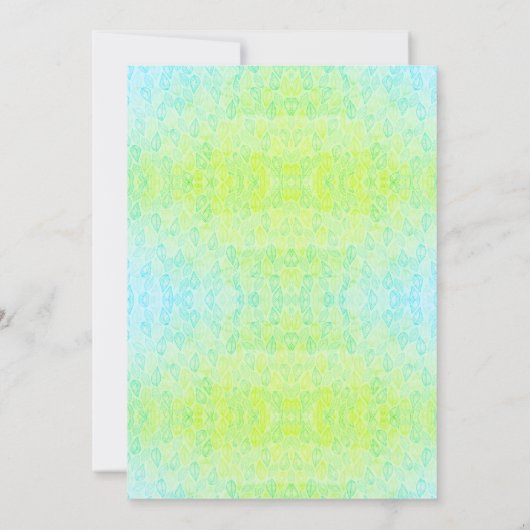 サファリワイルドワンブルーグリーンバースデーパーティー 招待状 (裏面)