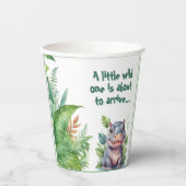 サファリワイルドワンベビーシャワー 紙コップ (正面)