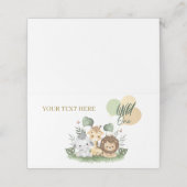 サファリワイルドワンベビー折り畳み座席表! プレイスカード (外部開封)