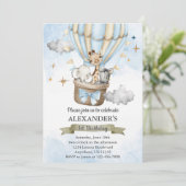 サファリワイルドワンホットエアバルーンバースデーパーティー 招待状 (スタンド正面)