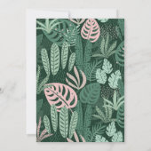 サファリワイルドワン招待状ジャングルファースト誕生日 招待状 (裏面)