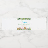 サファリワイルドワン誕生日ウォーターボトルラベル ペットボトルラベル (シングルラベル)