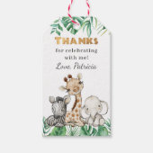 サファリワイルドワン誕生日サンキューギフトラベル ギフトタグ