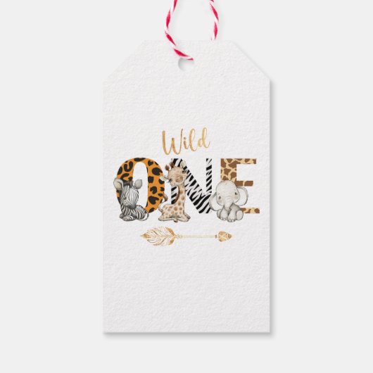 サファリワイルドワン誕生日サンキューギフトラベル ギフトタグ (裏面)