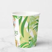 サファリワイルドワン誕生日フォトウェルカムサイン 紙コップ (左)