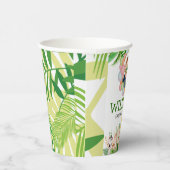 サファリワイルドワン誕生日フォトウェルカムサイン 紙コップ (右)