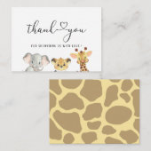 サファリワイルドワン誕生日ボーイベビーシャワー ノートカード (正面/裏面)