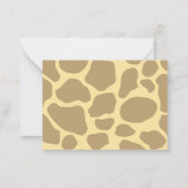 サファリワイルドワン誕生日ボーイベビーシャワー ノートカード (裏面)