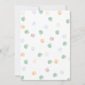 サファリワイルドワン誕生日招待状 招待状 (裏面)