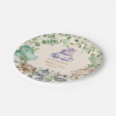 サファリワイルドワン誕生日 ペーパープレート (アングル)