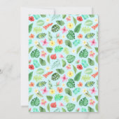 サファリワイルドワン誕生日 招待状 (裏面)