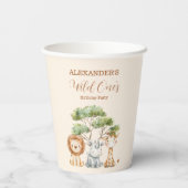 サファリワイルドワン誕生日 紙コップ (裏面)