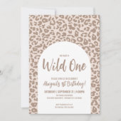 サファリワイルドワン1歳の誕生日パーティー 招待状 (正面)