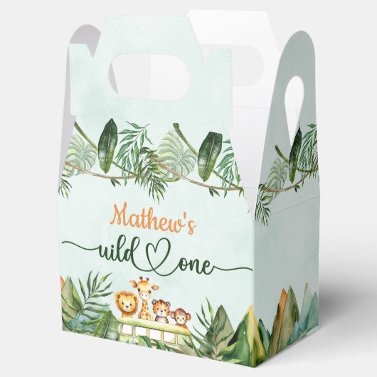 サファリワイルドワン1歳の誕生日 フェイバーボックス (オープン)