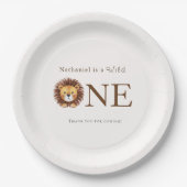 サファリワイルドワン1歳の誕生日 ペーパープレート (正面)