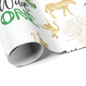 サファリワイルドワン1歳の誕生日 ラッピングペーパー (ロールコーナー)