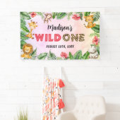 サファリワイルドワン1歳の誕生日 横断幕 (インサイチュ)