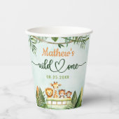 サファリワイルドワン1歳の誕生日 紙コップ (正面)