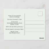 サファリワイルドワン1歳パーティの招待状 ポストカード (裏面)