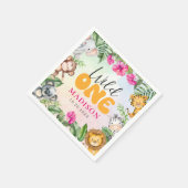 サファリワイルドワン1stガール誕生日 スタンダードカクテルナプキン (角)