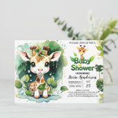 サファリーテイルズ ベビーギザファ 赤ちゃんの歓迎会 招待状 (スタンド正面)