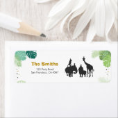 サファリ住所 シール野生のワンアニマルジャングル動物園 ラベル (インサイチュ)