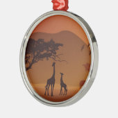 サファリ公園 メタルオーナメント (左)