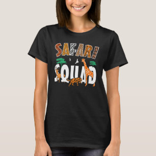 サファリ分隊の動物園愛好家アフリカ動物 Tシャツ