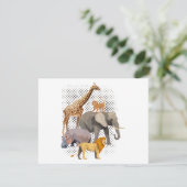 サファリ分隊アフリカのサファリ動物おもしろい動物園のアニメーション シーズンカード (スタンド正面)