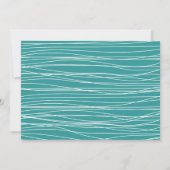 サファリ列車&バントかわいいドライブバイベビーシャワー 招待状 (裏面)