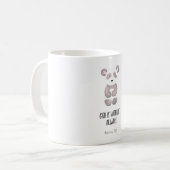 サファリ動物いつも神は私とともにマグカップ コーヒーマグカップ (正面左)