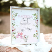 サファリ動物おしゃぶり狩りベビーシャワーゲームポスト ポスター