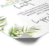 サファリ動物おしゃぶり狩りベビーシャワーゲーム ポスター (角)