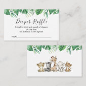  サファリ動物おむつレッフルカード エンクロージャーカード (正面/裏面)