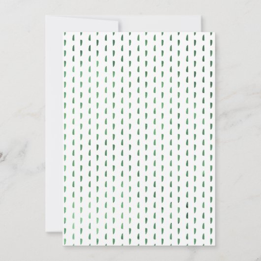 サファリ動物たちが野生の1歳の誕生日招待状 招待状 (裏面)