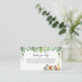 サファリ動物のベビー エンクロージャーカード (スタンド正面)