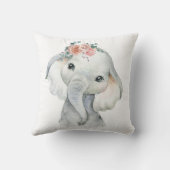 サファリ動物の保育園アート 水彩キリンの子供部屋 クッション (裏面)