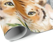 サファリ動物の包装紙 ラッピングペーパー (ロールコーナー)