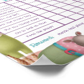 サファリ動物の報酬チョーチャートポスター ポスター (角)