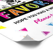 サファリ動物の好意サイン誕生日パーティー ポスター (角)